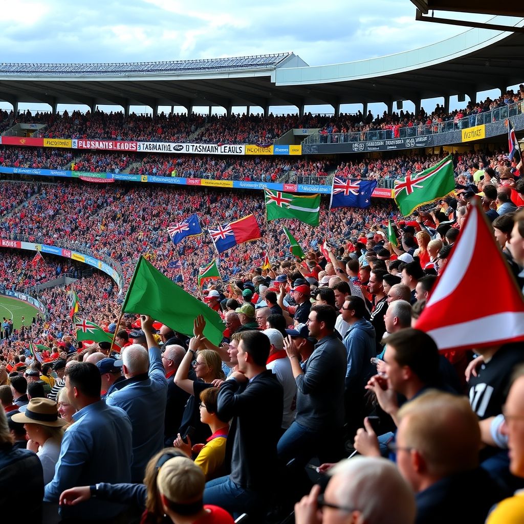 半岛体育平台-塔斯马尼亚联主场气氛火爆，球迷助威成强大后盾